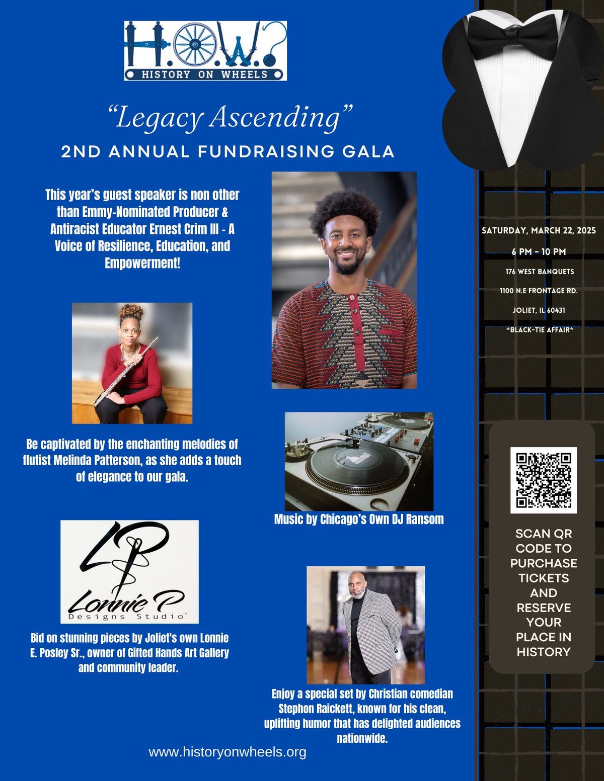  2nd Annual History on Wheels Fundraising Gala: "Legacy Ascending"