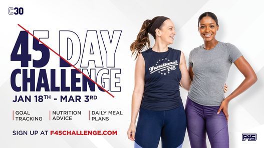 F45 One Tree Hill 45-Day Challenge #30 Expo (18th January - 3rd March 2021)