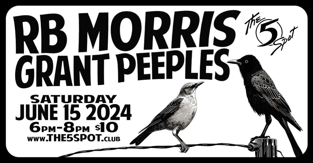 Nashville, TN: RB Morris' New Band + Grant Peeples at The 5 Spot