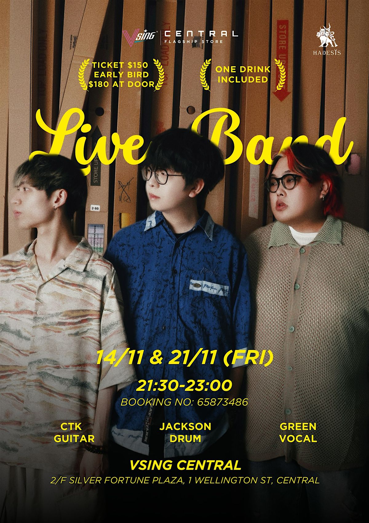 14 NOV - Live Band Show - Green x Jackson x CTK