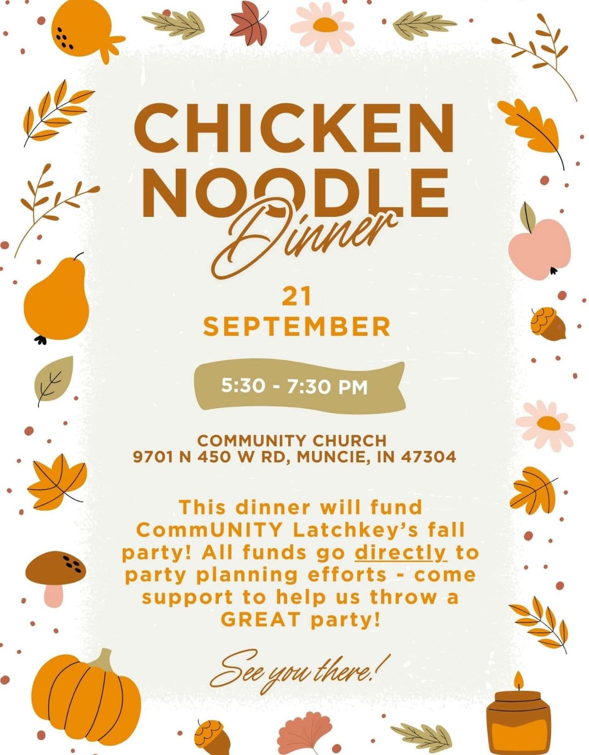 Community Dinner- Latchkey Fundraiser 