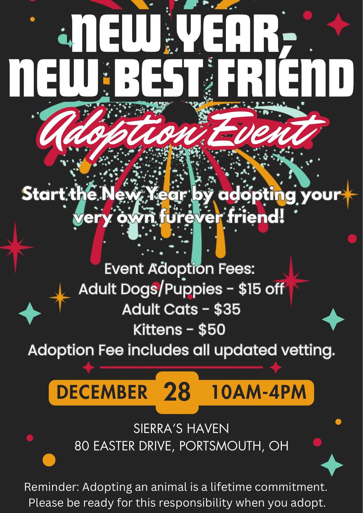 New Year, New Best Friend Adoption Event \ud83c\udf89\ud83e\udea9\ud83c\udf86