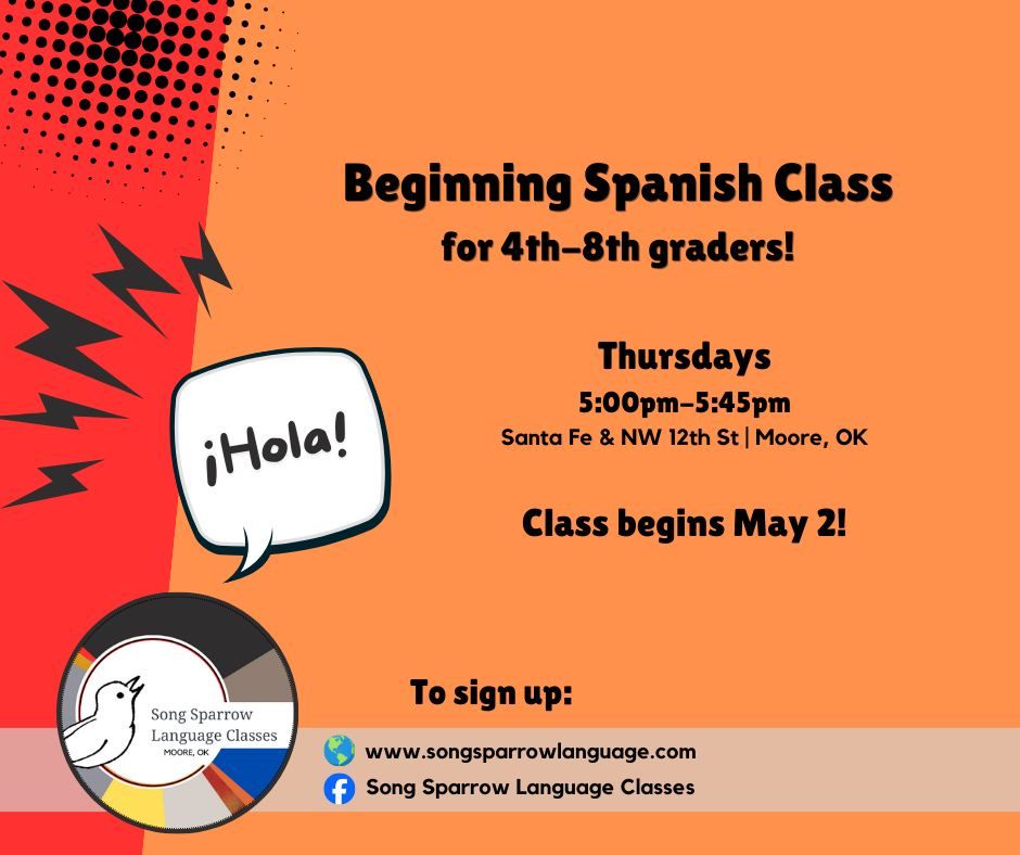 Beginning Spanish for 4th-8th graders!