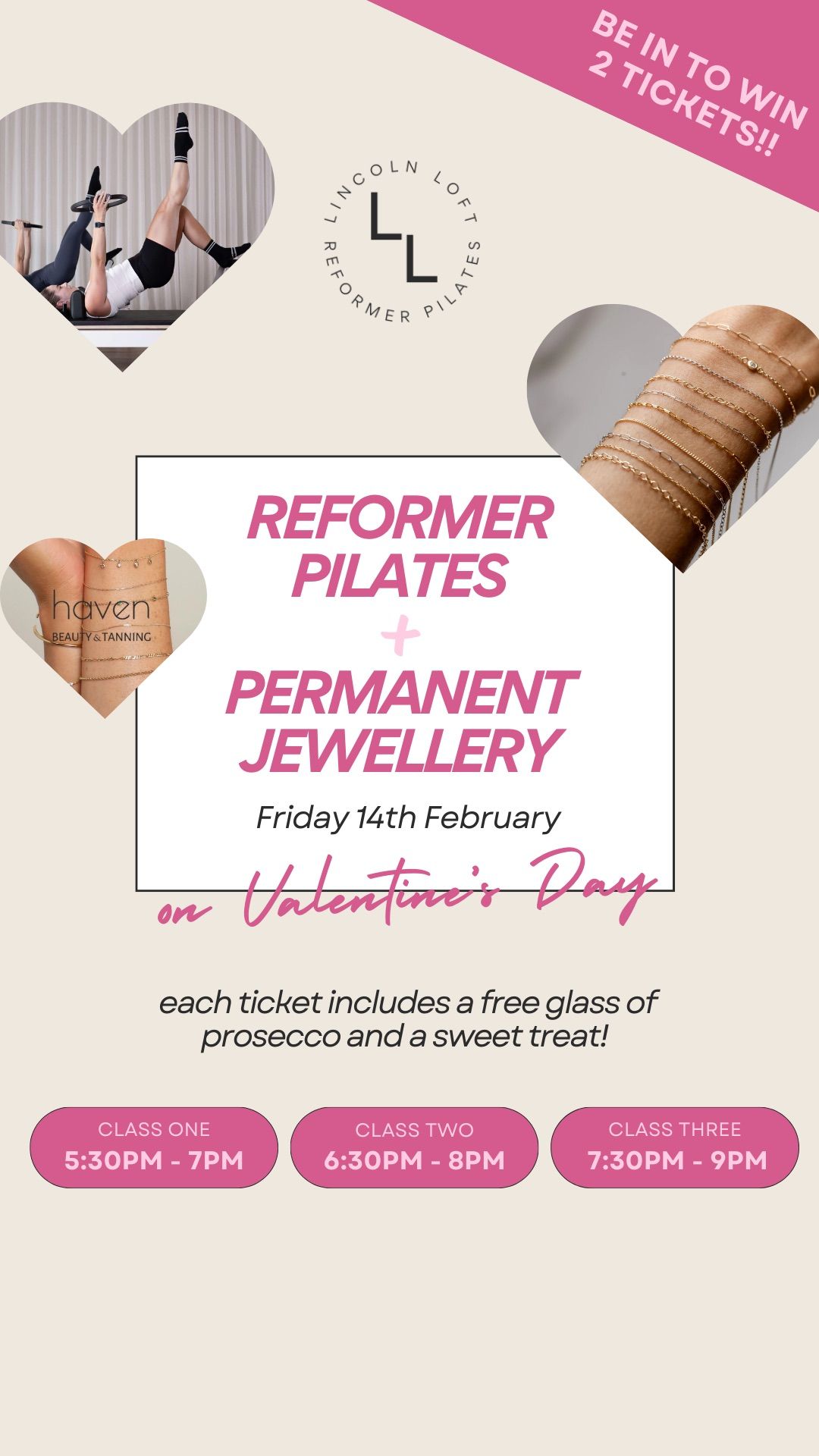 Valentines at Lincoln Loft - Pilates & Permanent Jewellery \ud83d\udc96