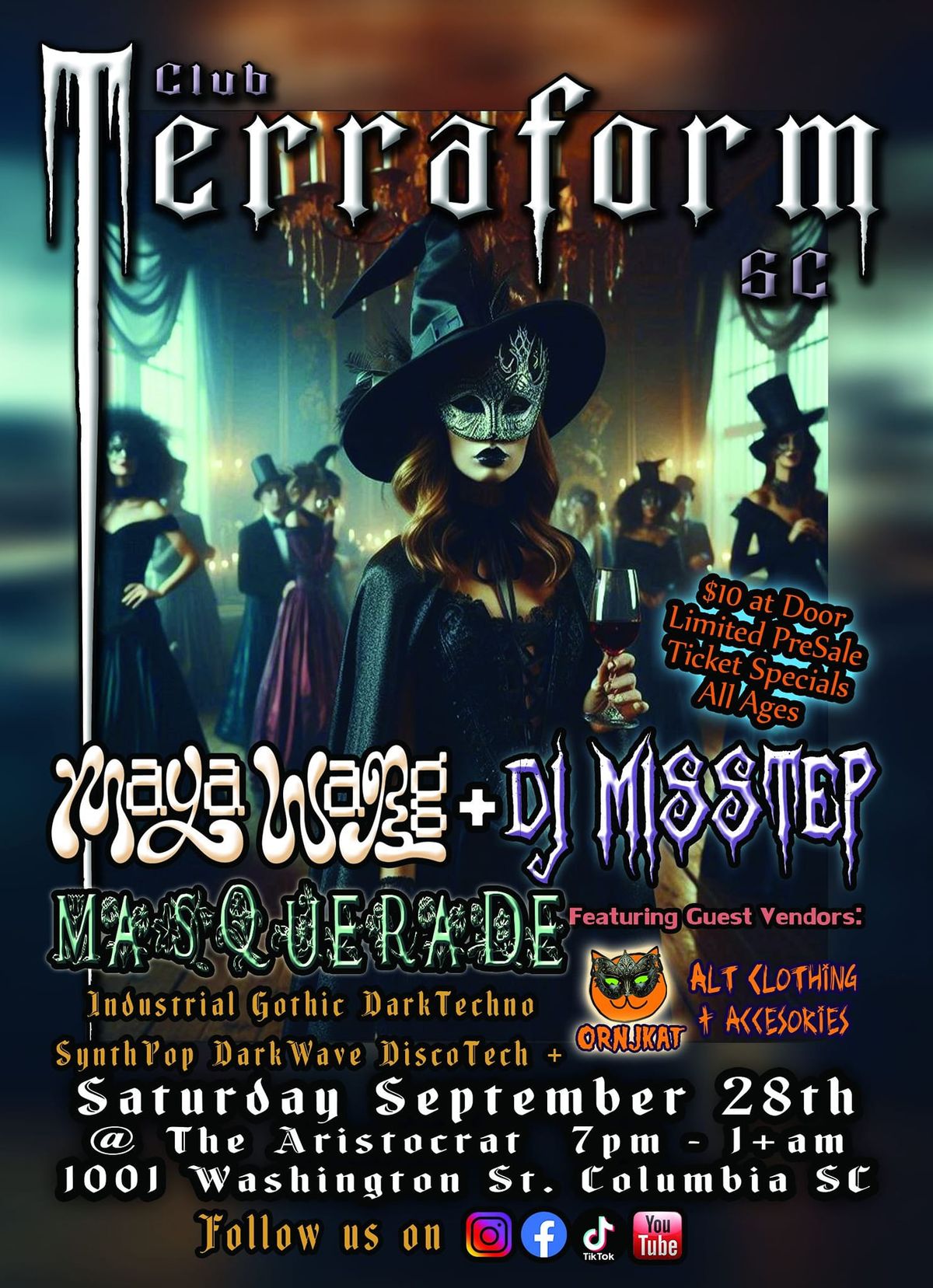 CLUB TERRAFORM - SEPTEMBER 28TH 2024, MASQUERADE EDITION