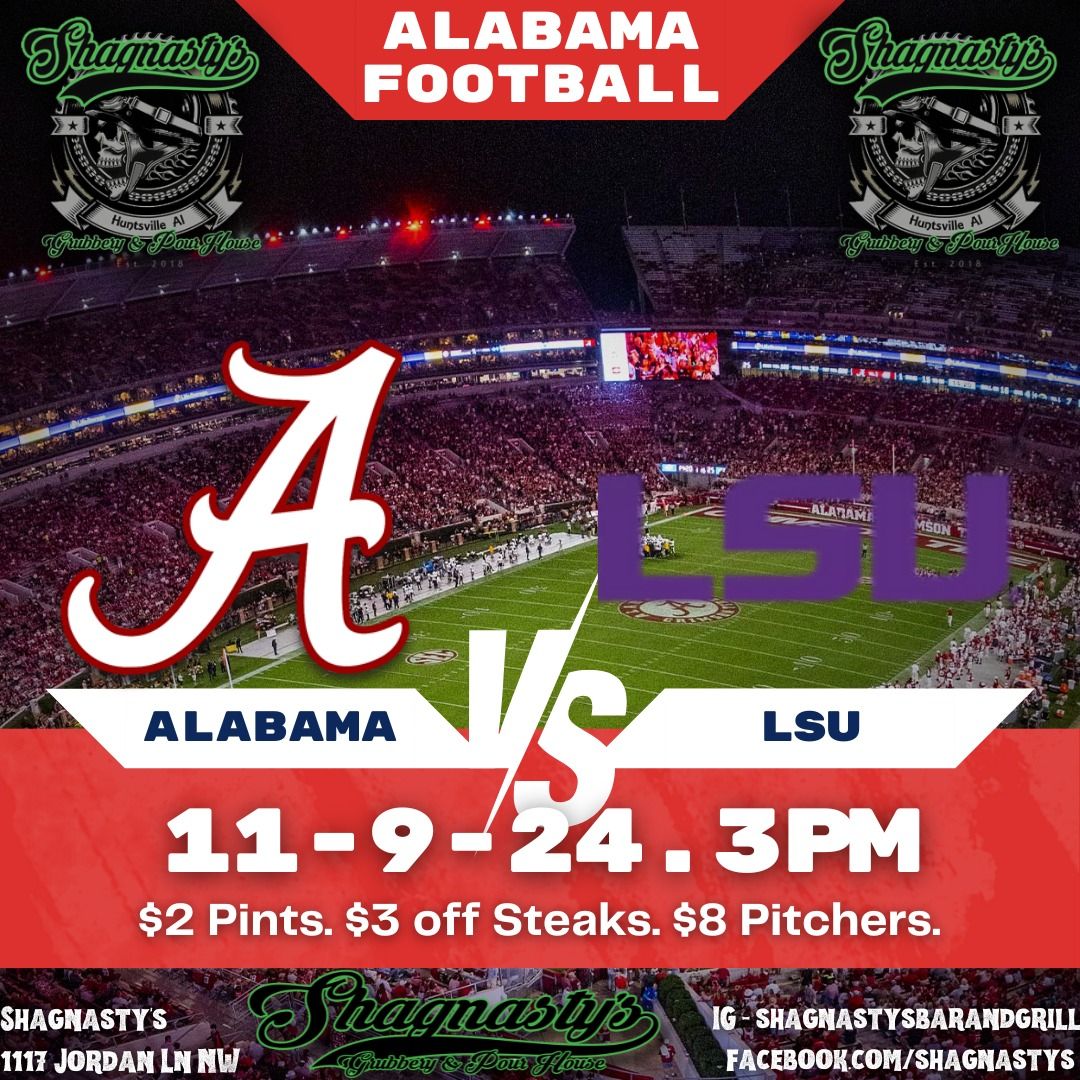 Alabama Football: Bama vs LSU@The Shag