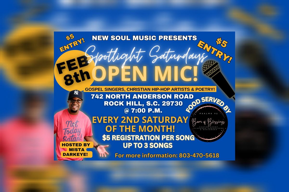 Spotlight Saturdays: Open Mic 02\/08\/25