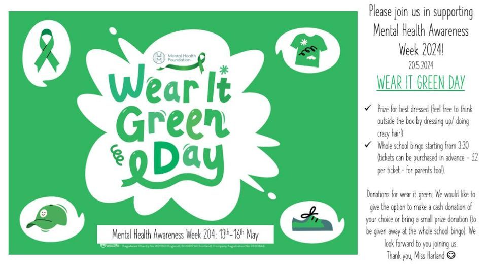 Wear It Green Day! - Mental Health Awareness 