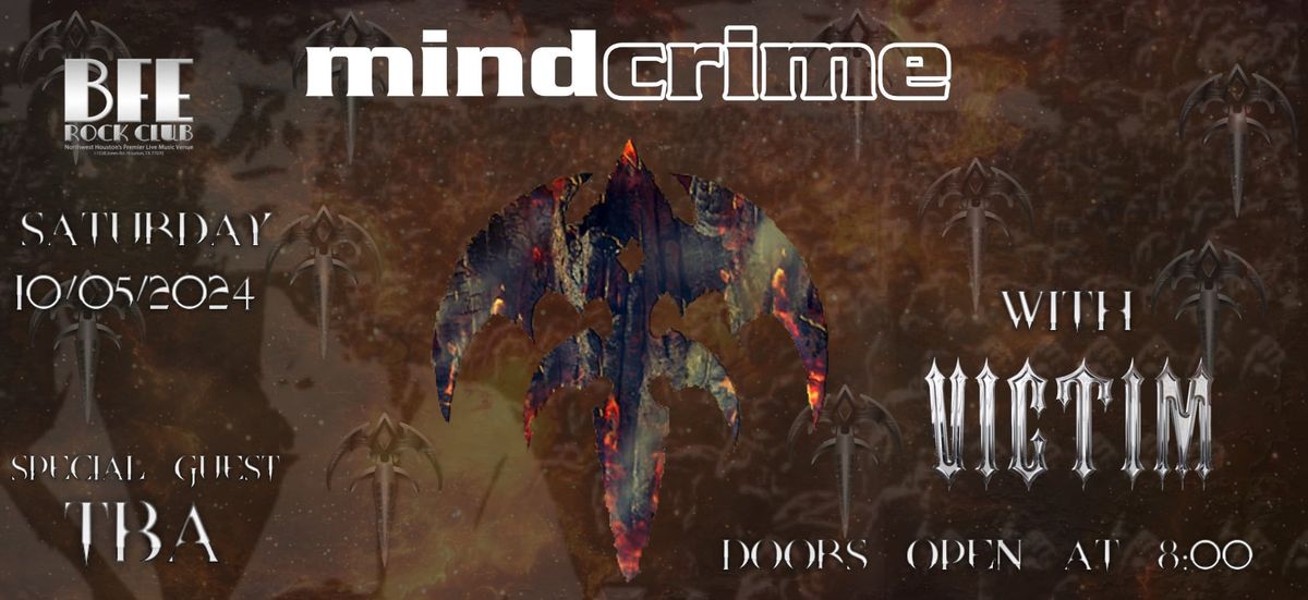 Mindcrime + Victim at BFE Rock Club!