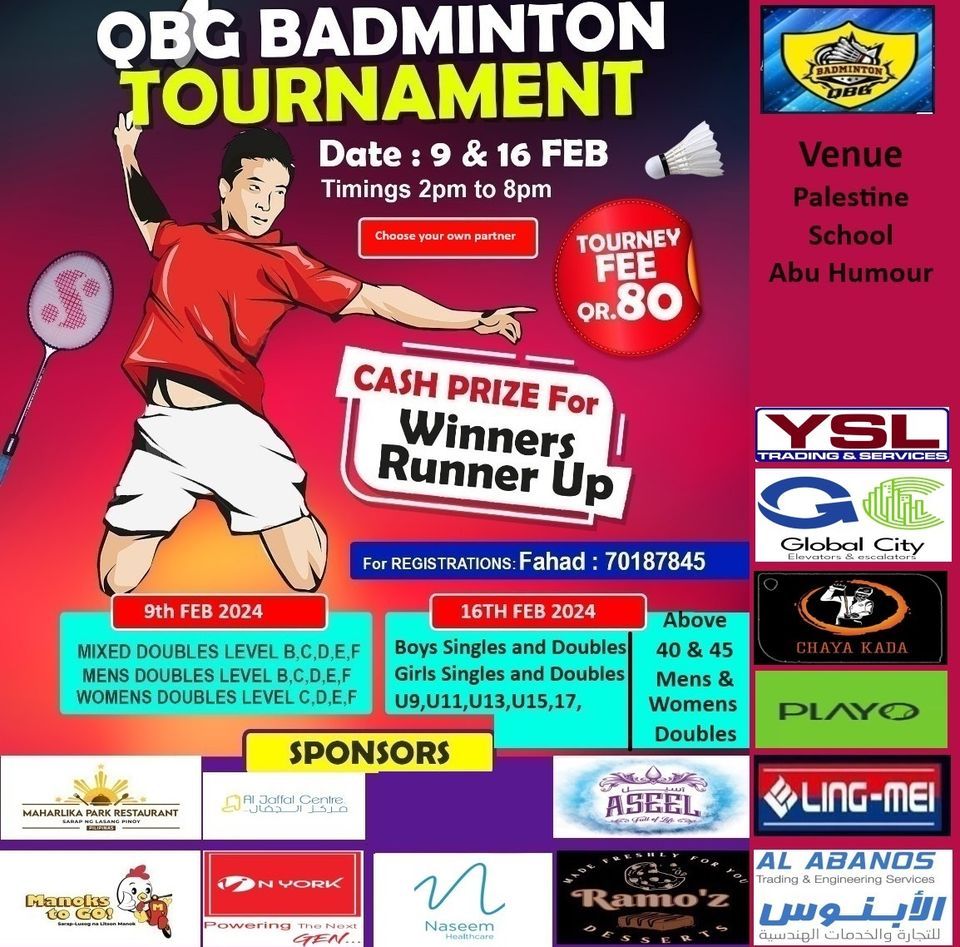 QBG badminton tournament