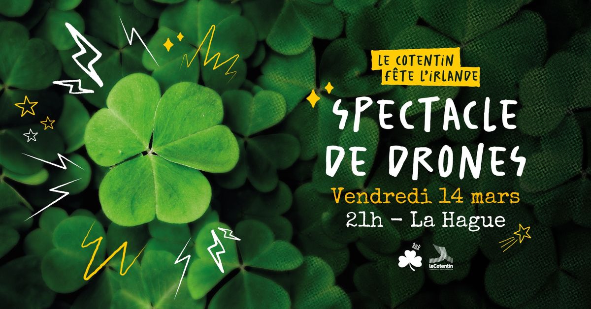 Spectacle de drones | Le Cotentin f\u00eate l'Irlande