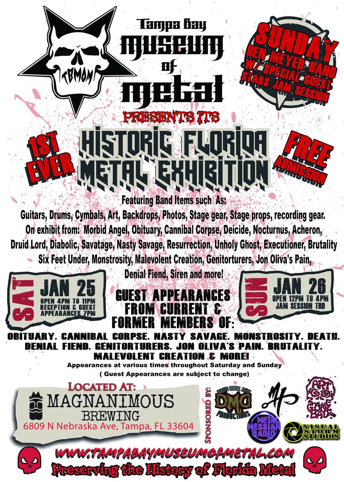 Tampa Bay Museum of Metal presents an Exhibition of Florida Metal History