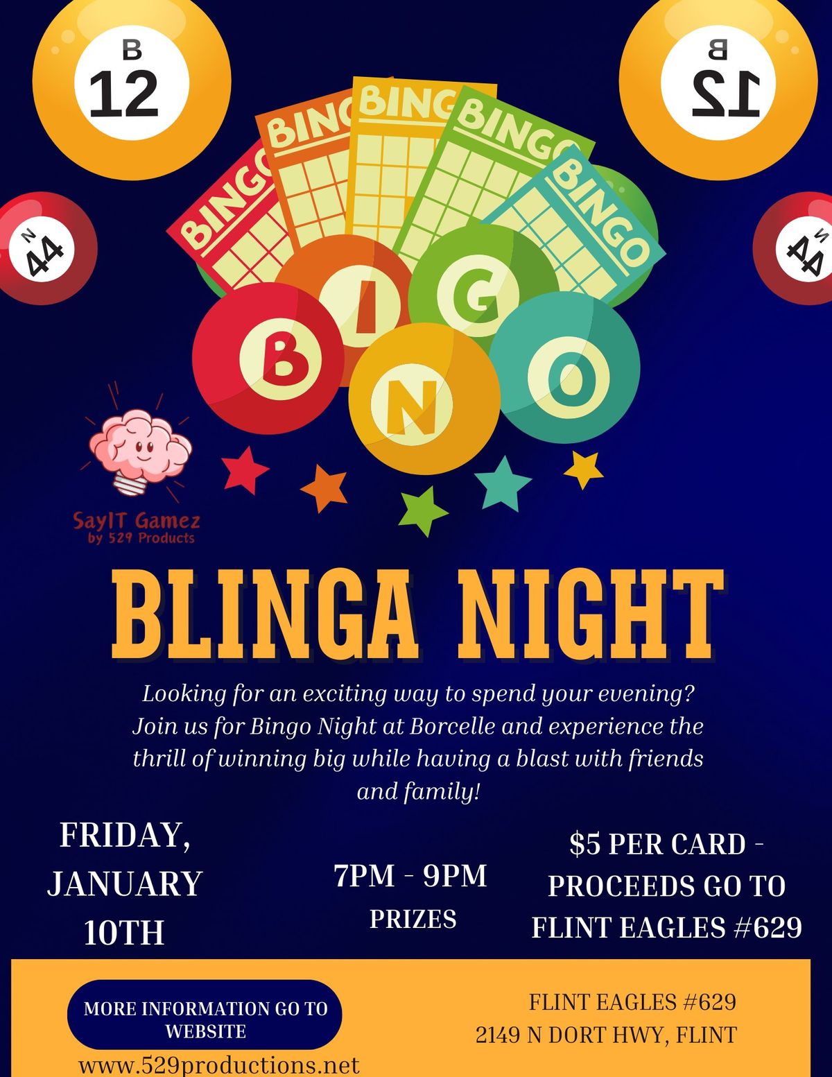 BLINGA (BINGO) NIGHT