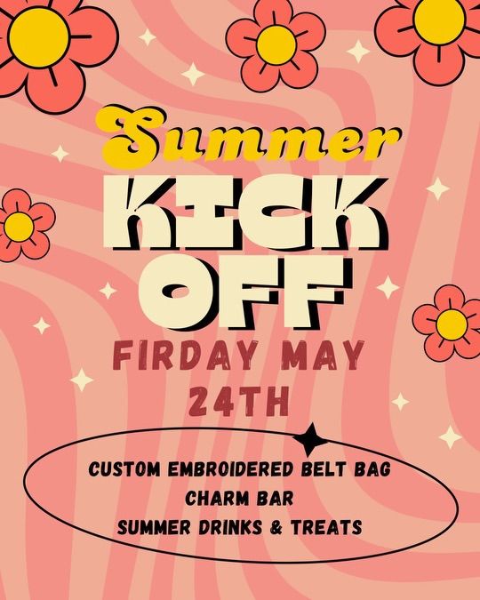 Summer Kick Off - Custom Embroidery Party