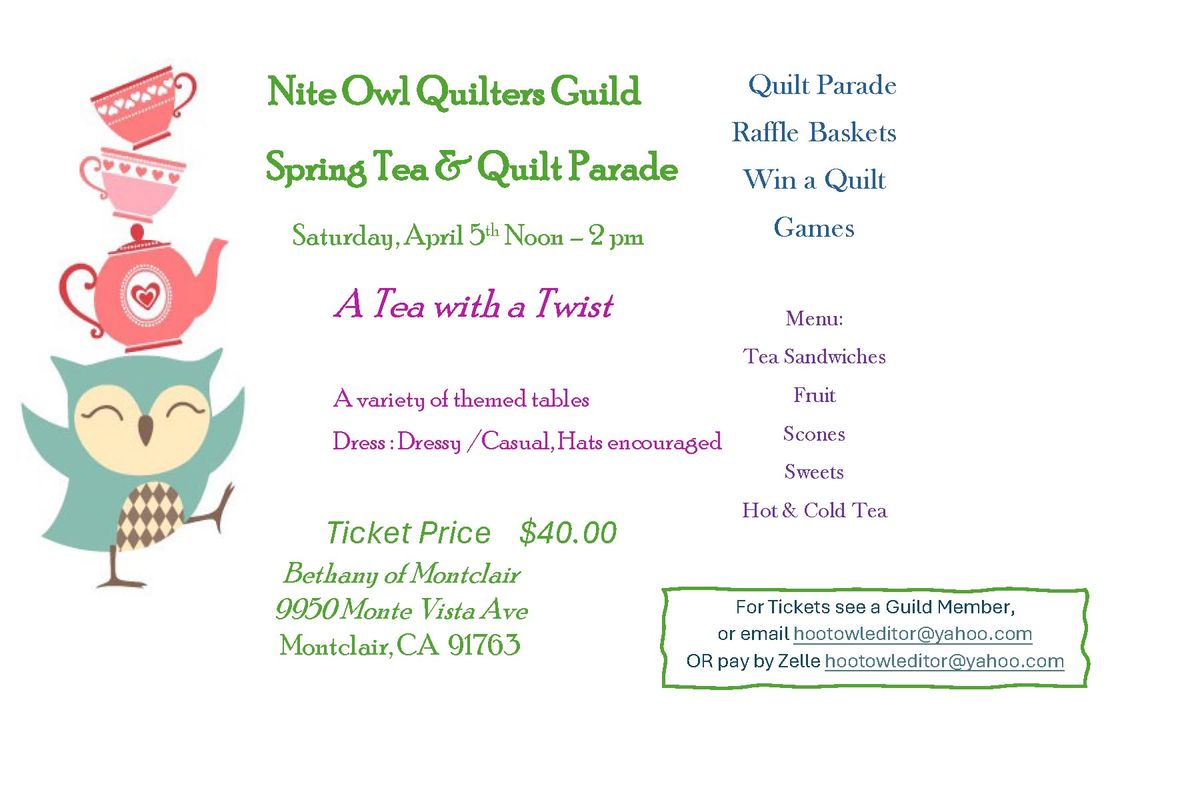 A Tea with a Twist & Quilt Parade