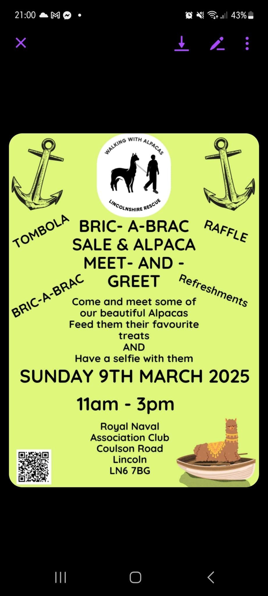 alpaca bric a brac sale 