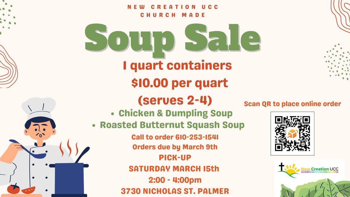 New Creation UCC Soup Sale