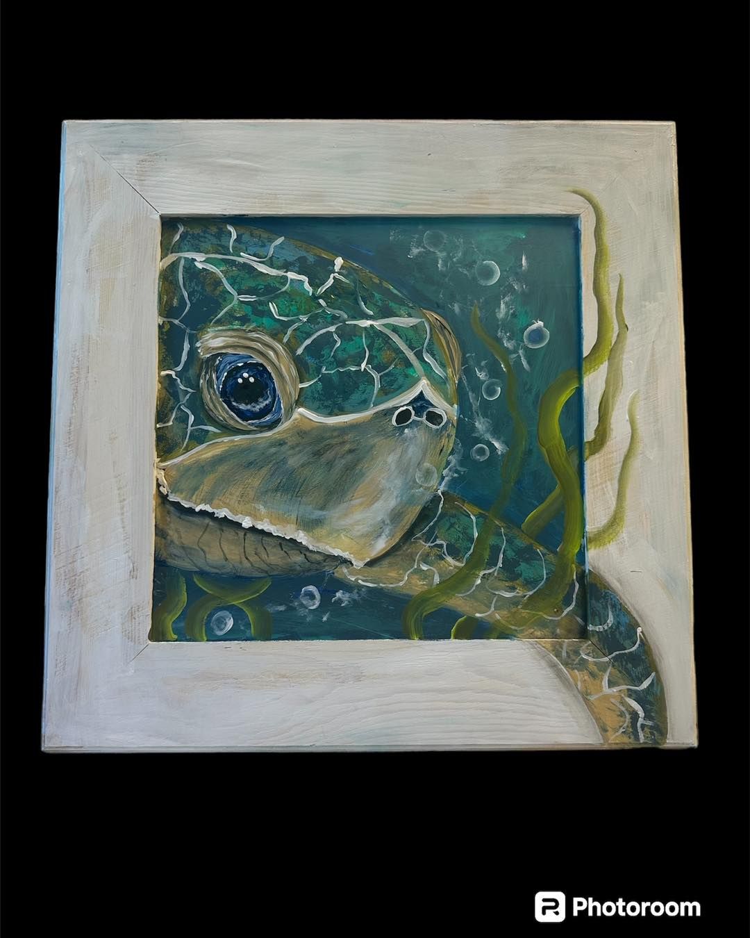 Framed 3D Sea Turtle Acrylics Workshop