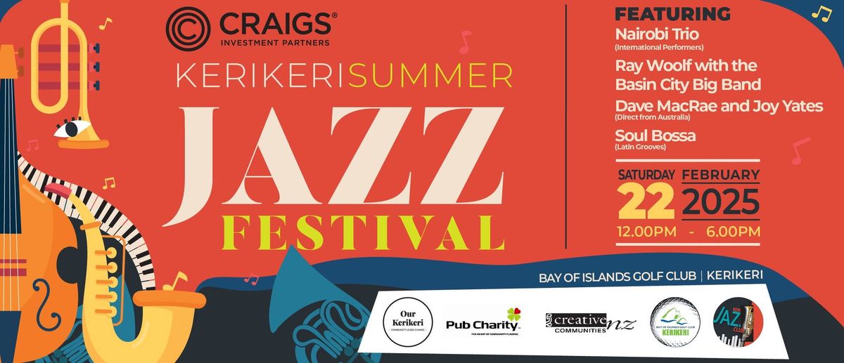 Craigs Investment Partners Kerikeri Summer Jazz Festival 2025