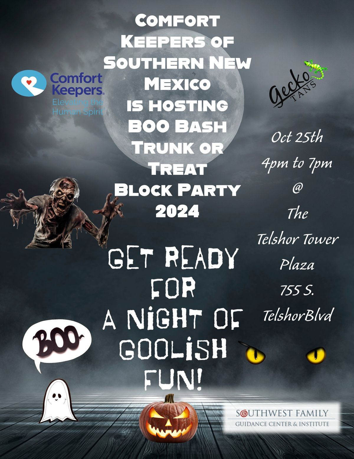 Comfort Keepers Boo Bash Trunk or Treat Block Party