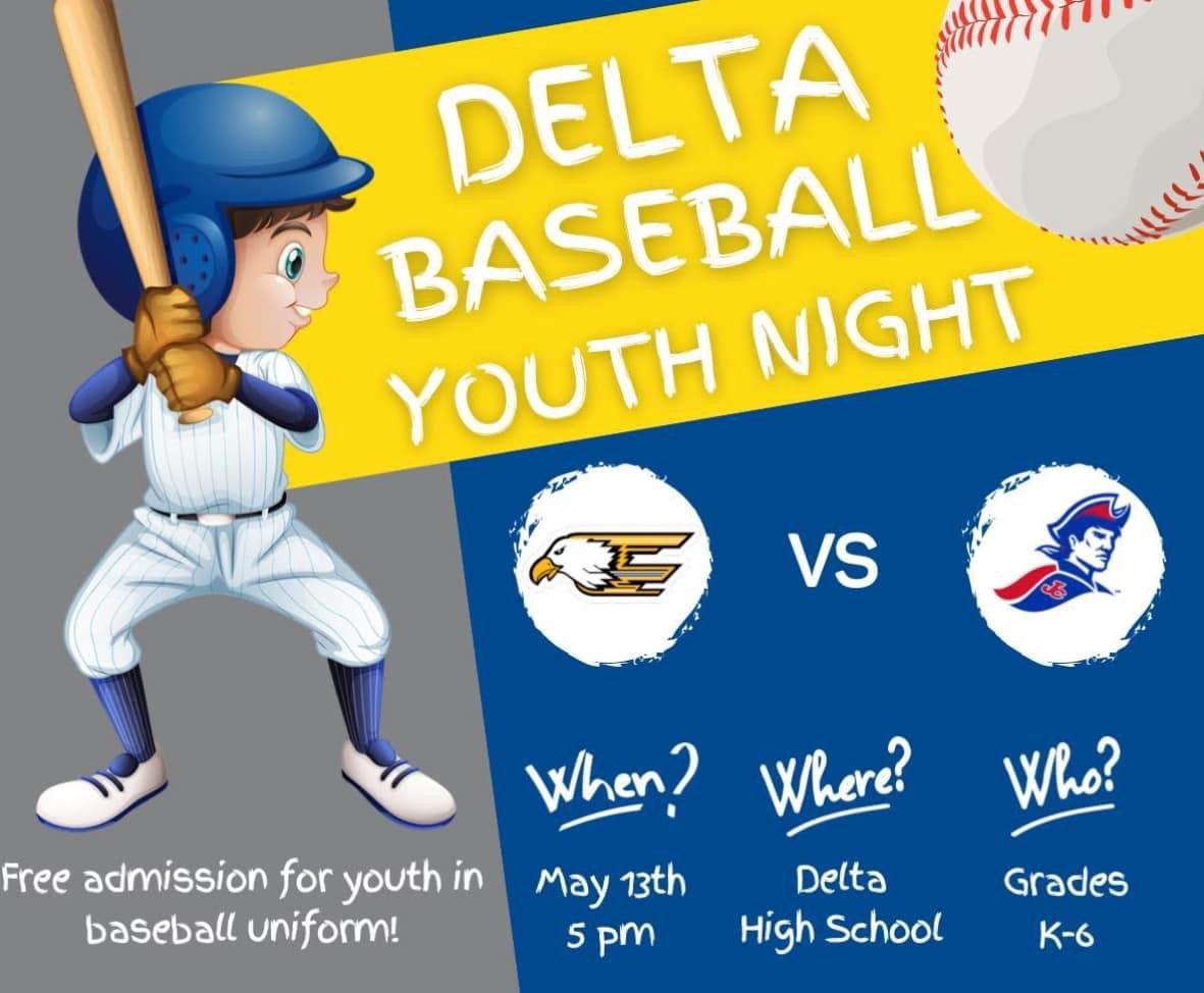 Delta Baseball \u26be\ufe0f Youth Night 