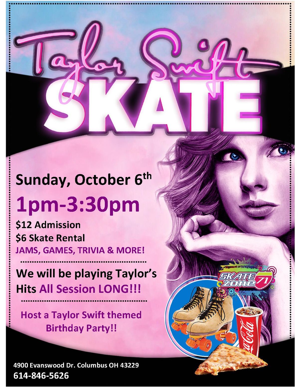 TAYLOR SWIFT SKATE