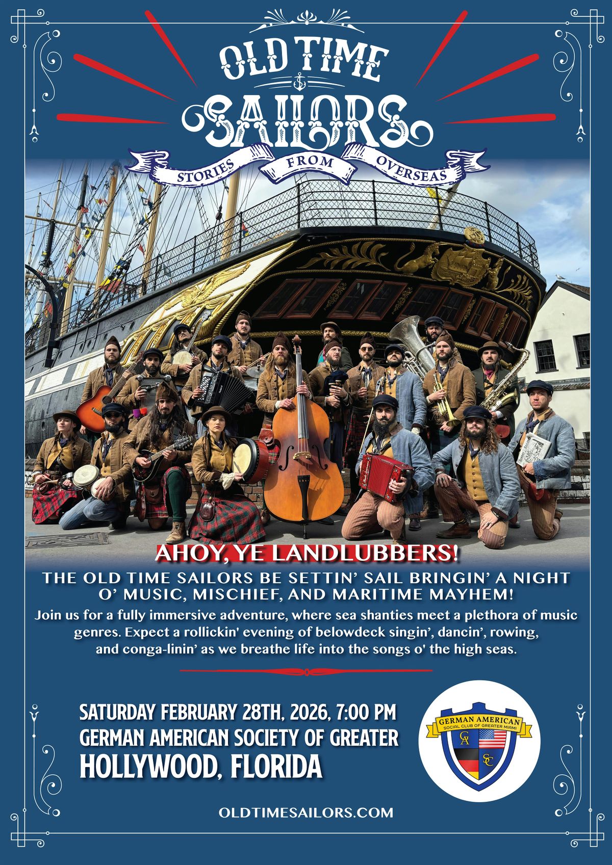 Old Time Sailors Show coming to Hollywood, FL!