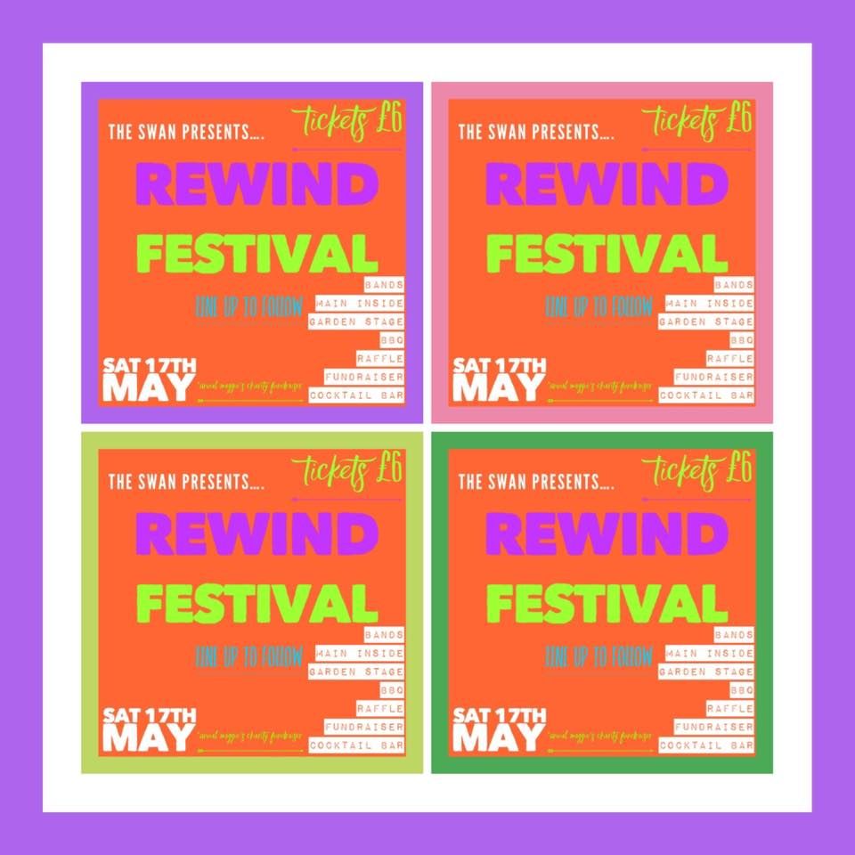 REWIND FESTIVAL- ALL DAYER MAIN STAGE \/ GARDEN STAGE SAT 17th MAY