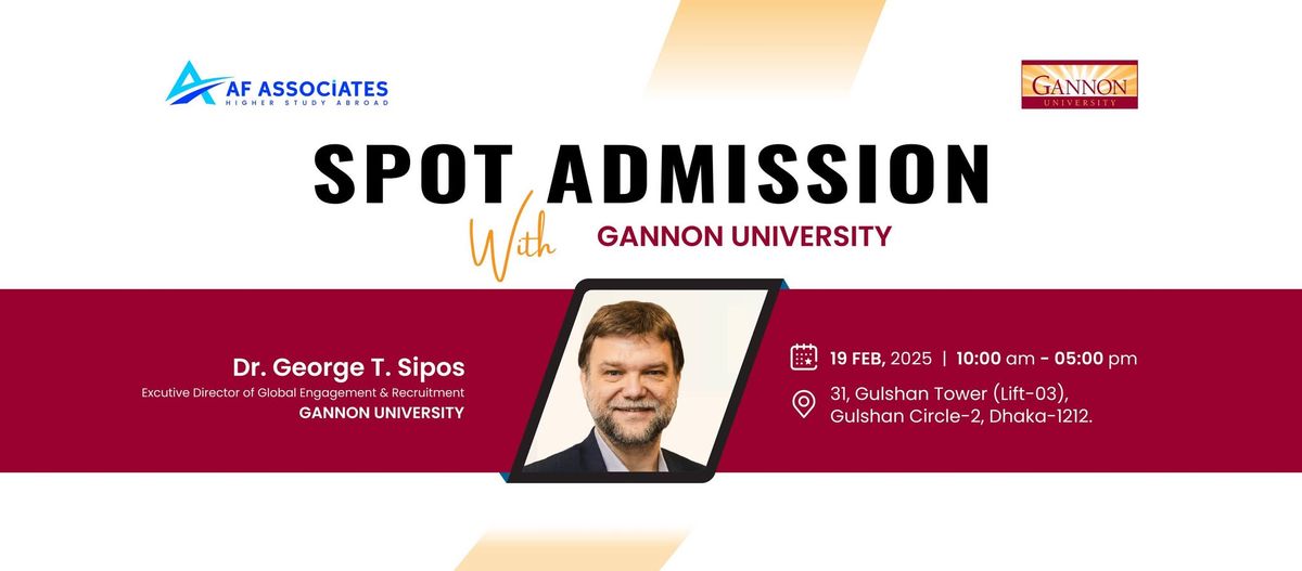 Spot Admission with Gannon University!