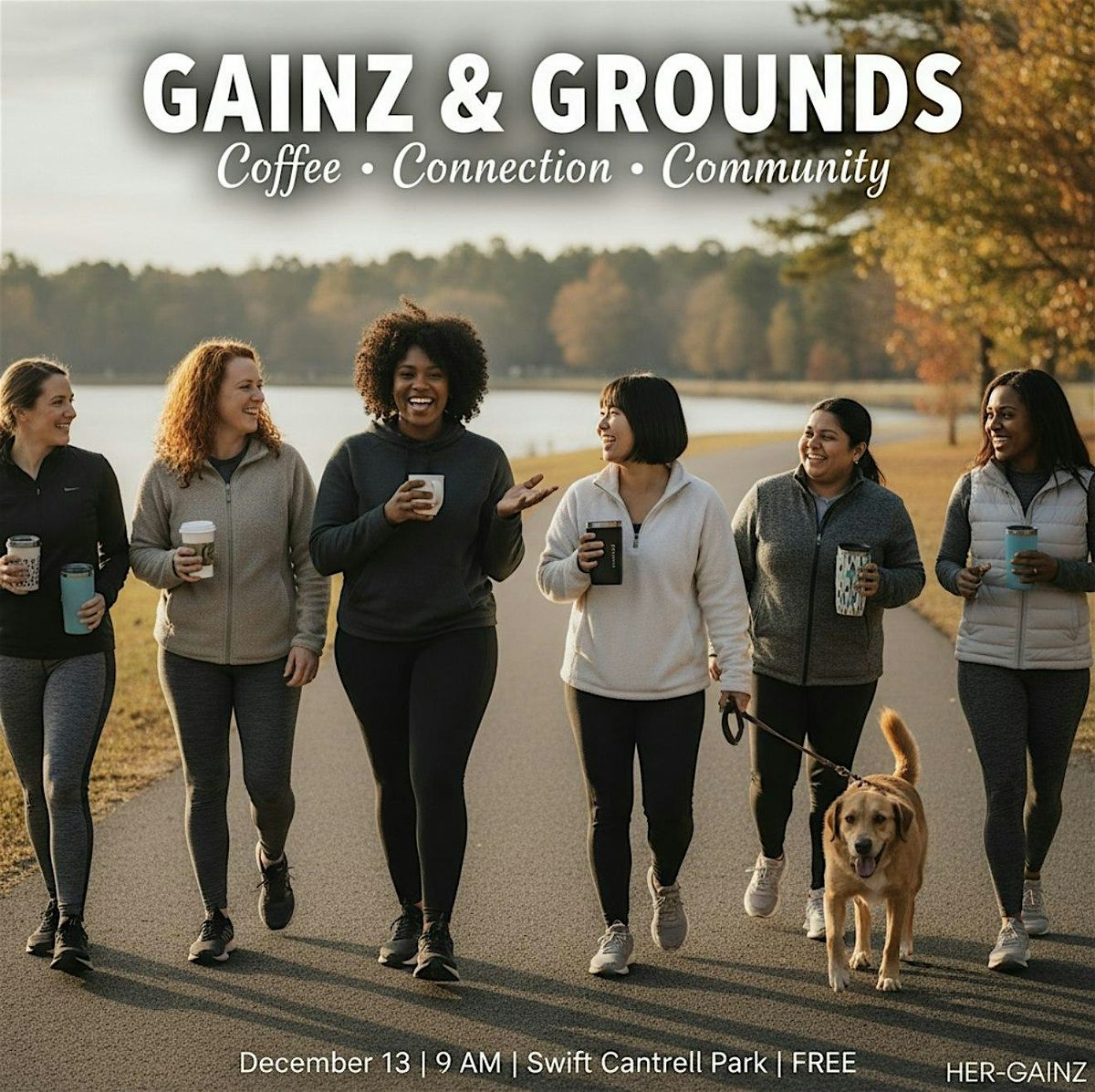 Gainz & Grounds: Coffee, Connections & Community Walk - December Edition