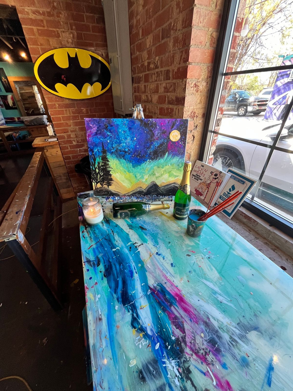 $1 Mimosas! Supernova adult paint party. No experience needed.