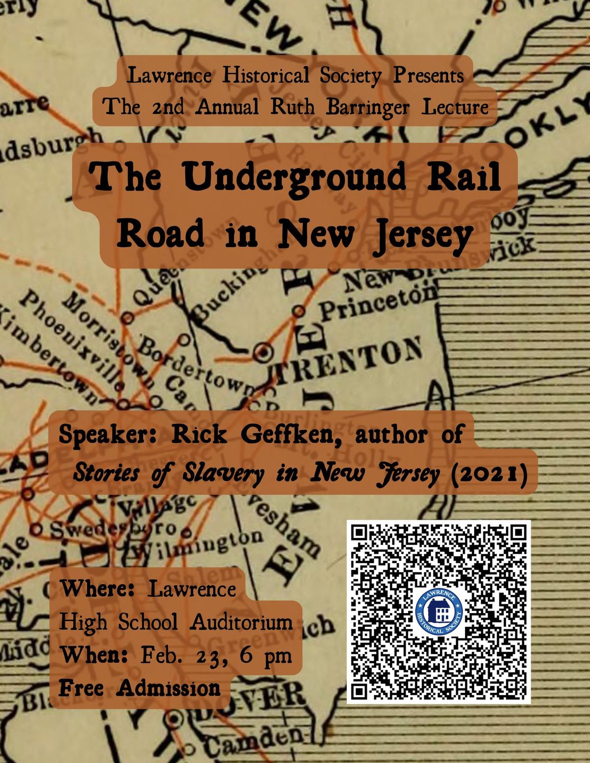 Ruth Barringer Lecture \/ NJ Underground Railroad History