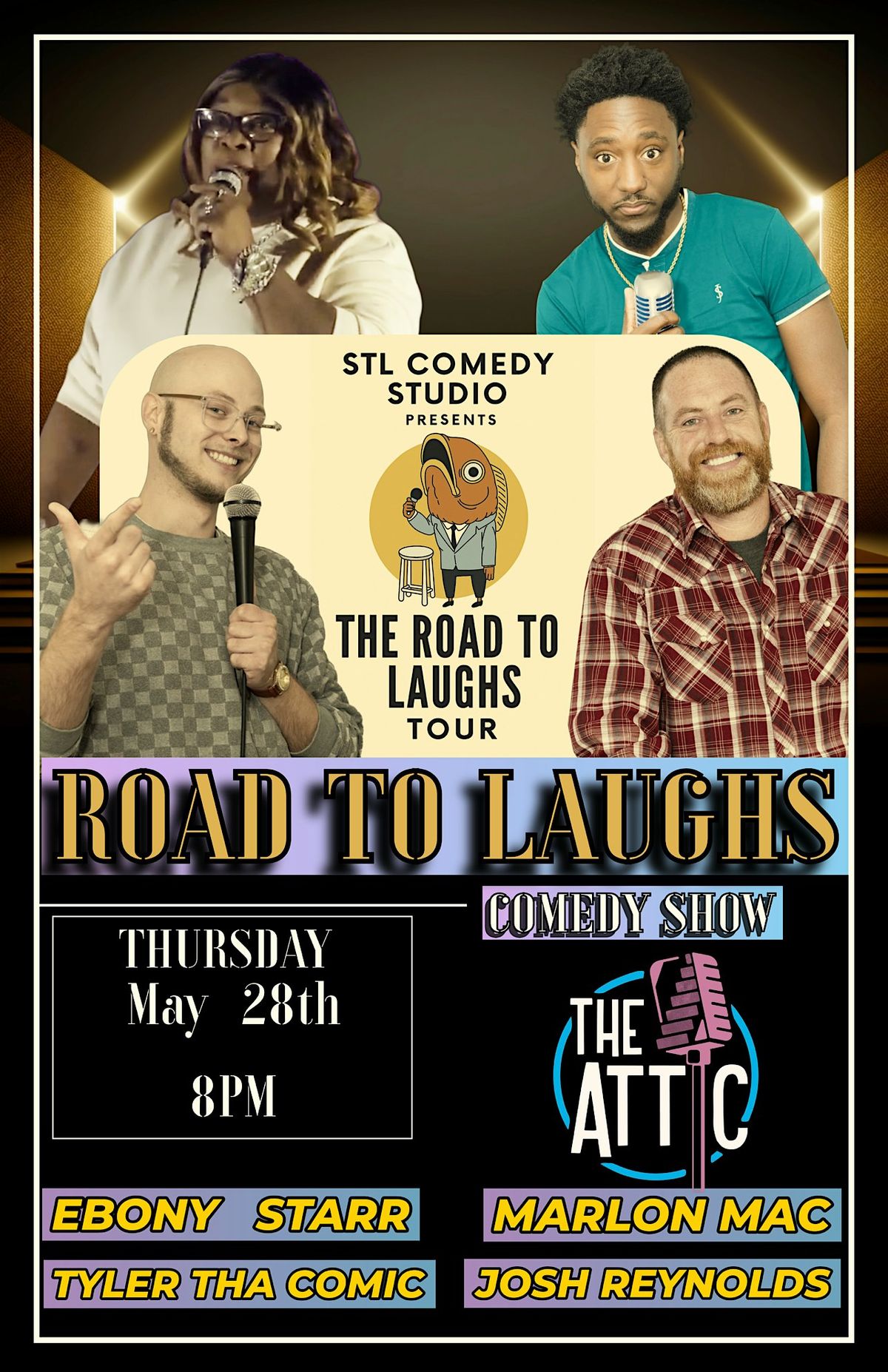 Road to Laughs - St. Louis Standup Comedy Show @ The Attic Comedy Club!