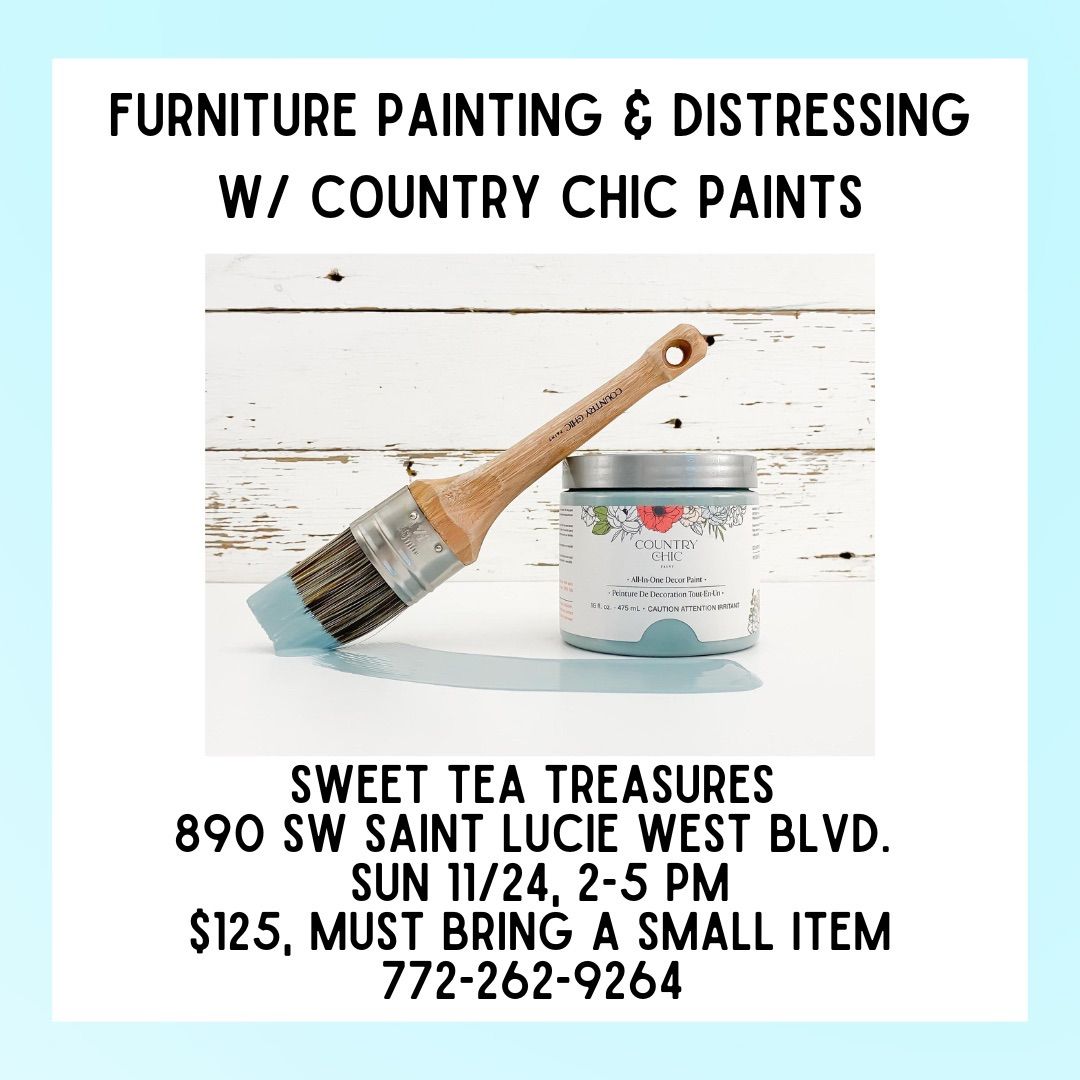 Furniture Painting and Distressing w\/ Country Chic Paints 