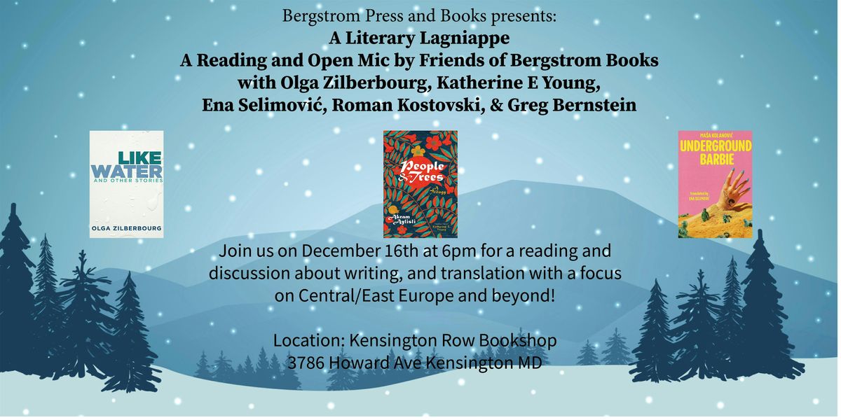 A Literary Lagniappe.  A Reading and Open Mic by Friends of Bergstrom Books
