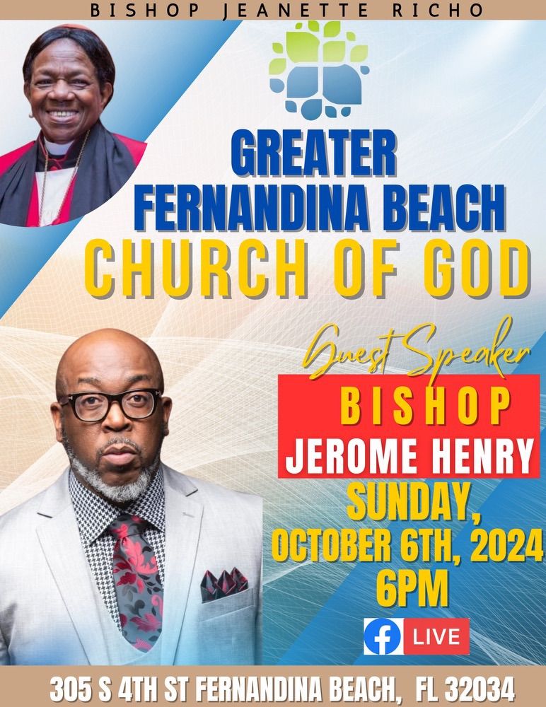 Bishop Jerome L. Henry Returns!