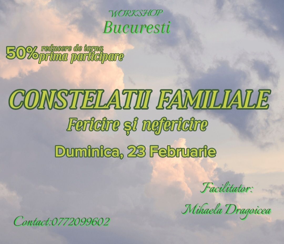 WORKSHOP CONSTELATII FAMILIALE 