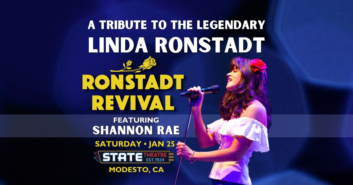 Ronstadt Revival feat. Shannon Rae at The State Theatre - Saturday, January 25!