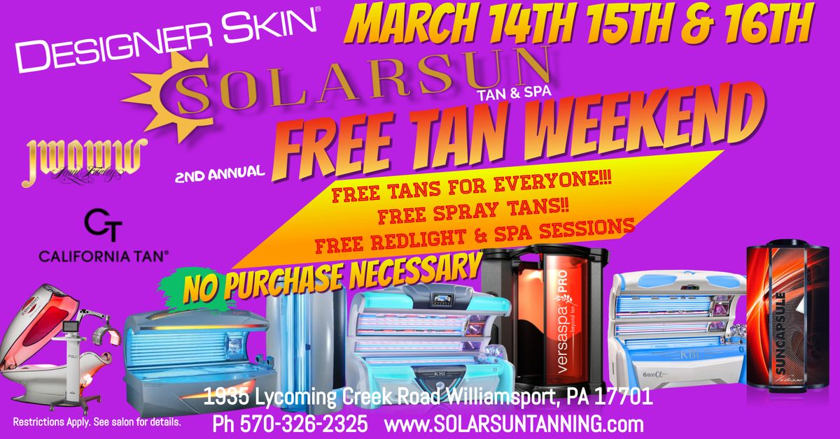 FREE TAN WEEKEND