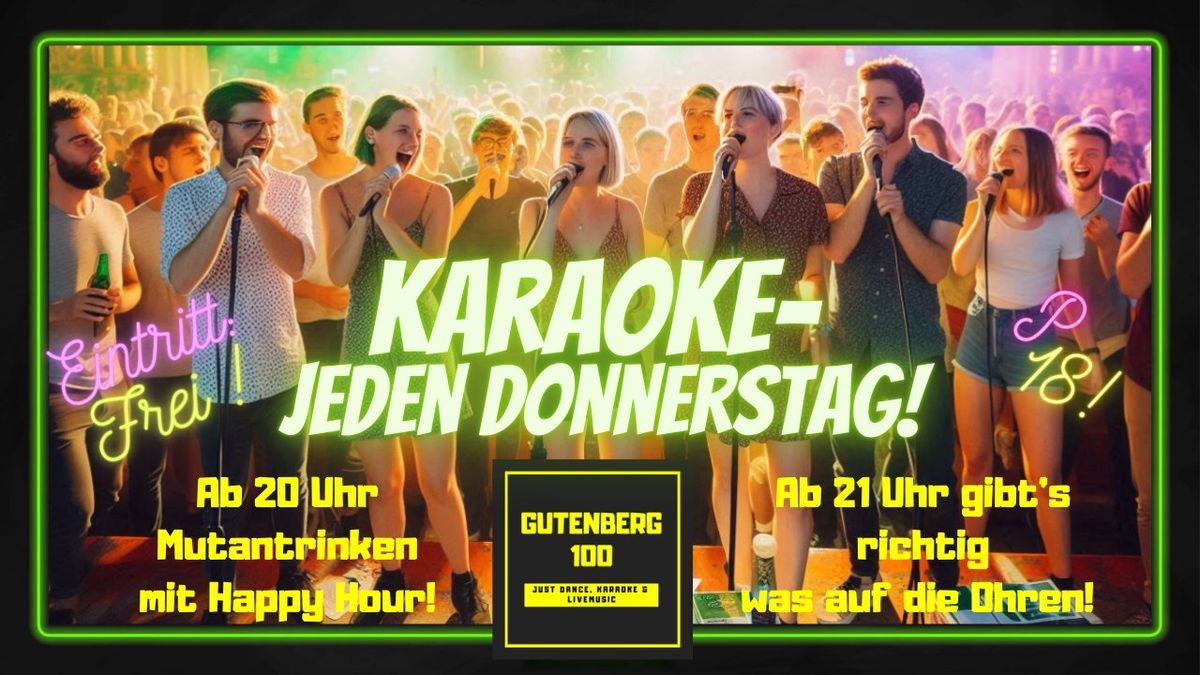 Karaoke jeden Donnerstag