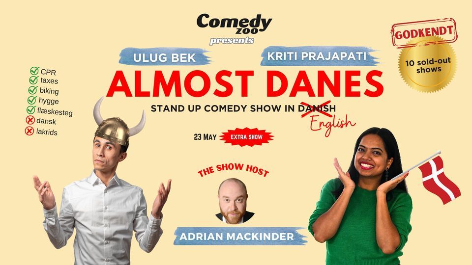 ALMOST DANES - Stand-Up Comedy Show in English at Comedy Zoo