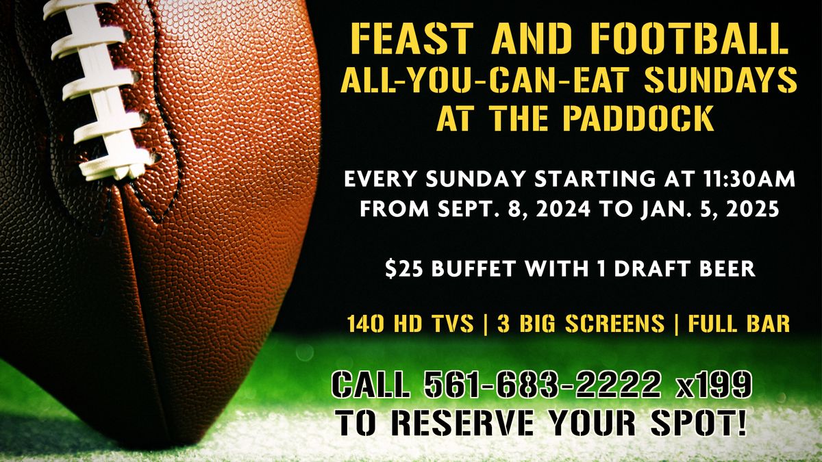 Feast and Football at The Paddock Restaurant at PBKC 