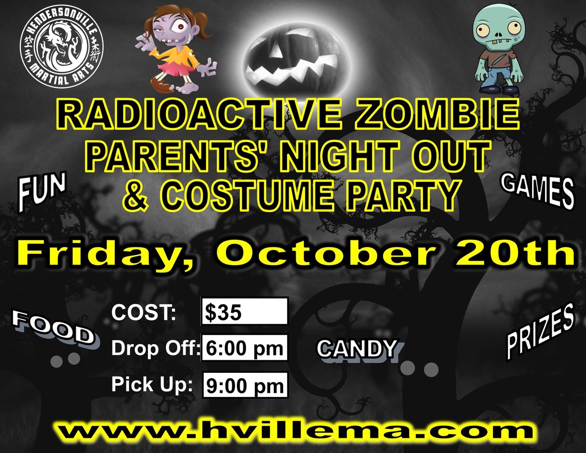 Radioactive Zombie Parents' Night Out & Pizza Party-10.18.24