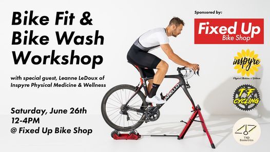 Bike Fit & Bike Wash Workshop