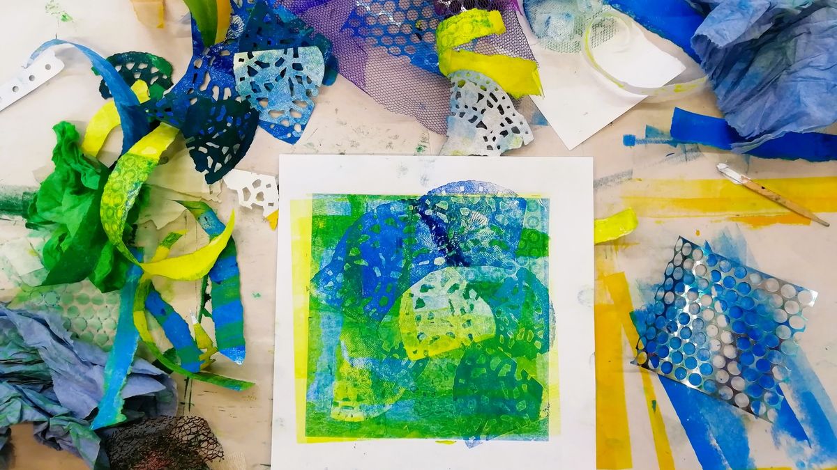 Printmaking for Beginners - Autumn Colour Monotype