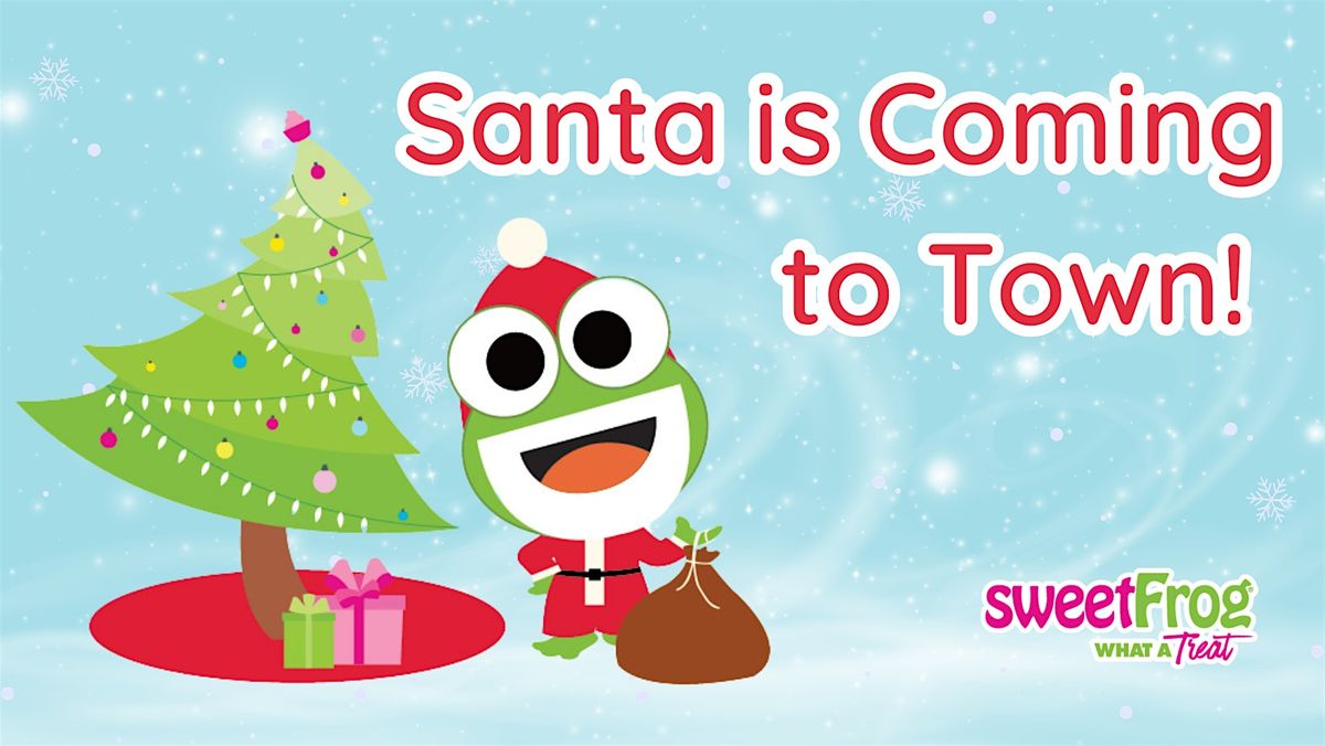 Santa and the sweetFrog Mascot are Coming to Town at sweetFrog Germantown