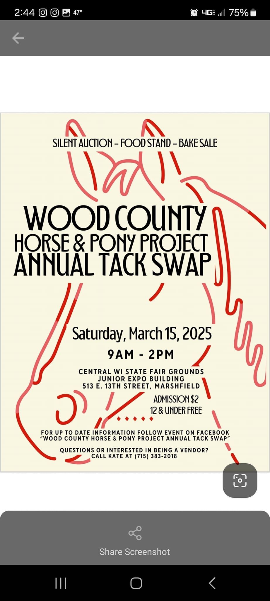 Wood County Horse & Pony Annual Tackswap