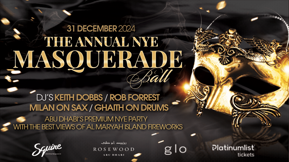 NYE Masquerade Party at Rosewood Abu Dhabi