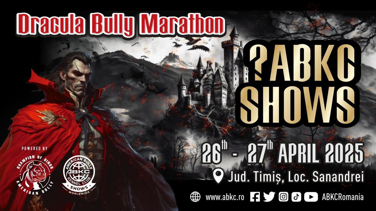 Dracula Bully Marathon April 26th & 27th 2025