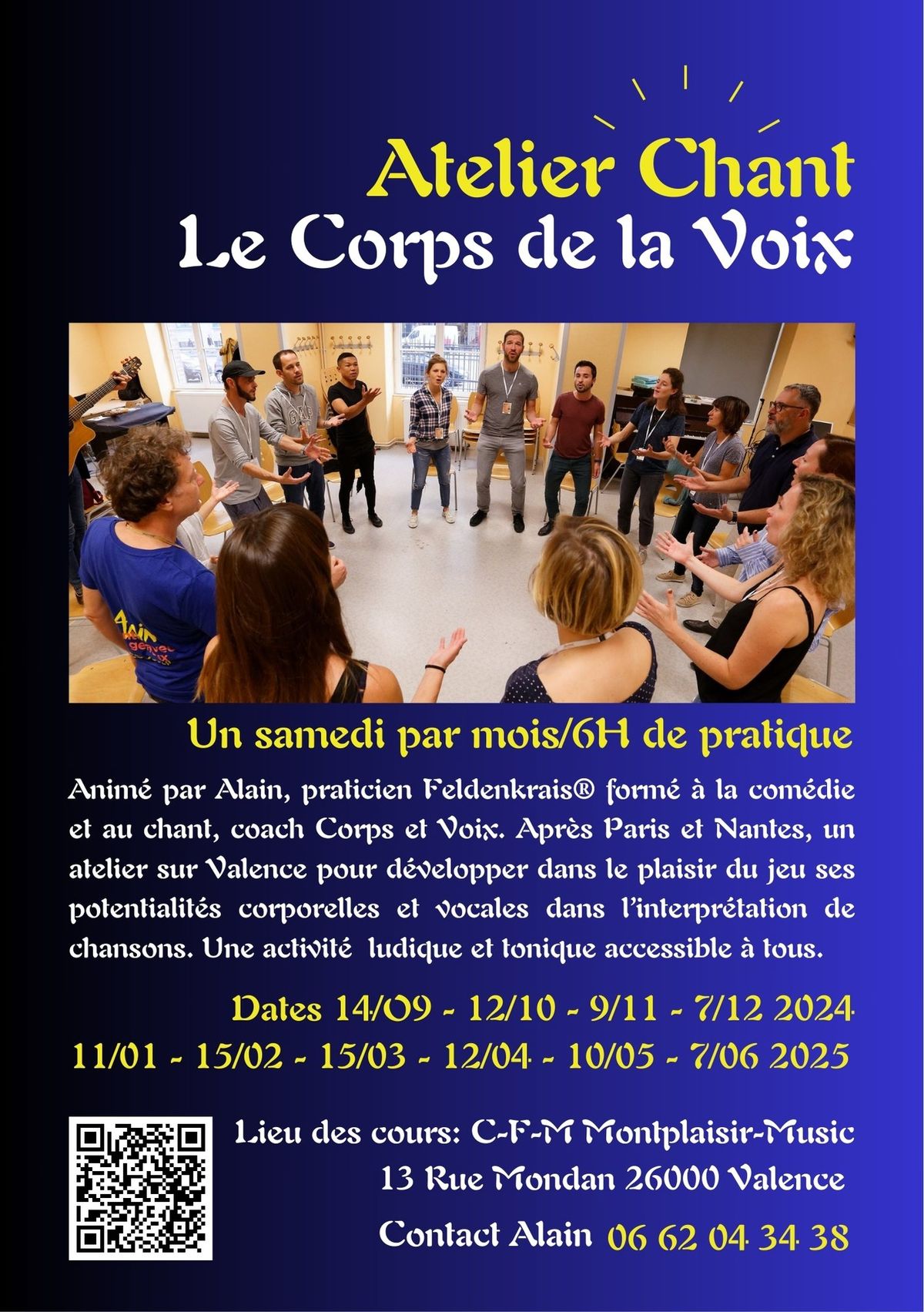 Atelier Chant Mensuel - Le Corps de la Voix- \u00e0 Valence Dr\u00f4me